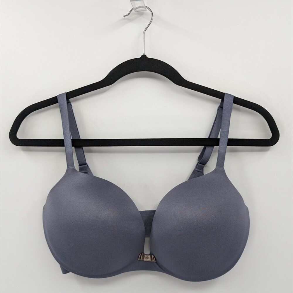 Victoria's Secret Bra Women's 34DD Lavender Gray Lined Demi Seamless